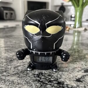 Bulb Botz Marvel Black Panther Talking‎ Alarm Clock w/ Night Light 5.5in